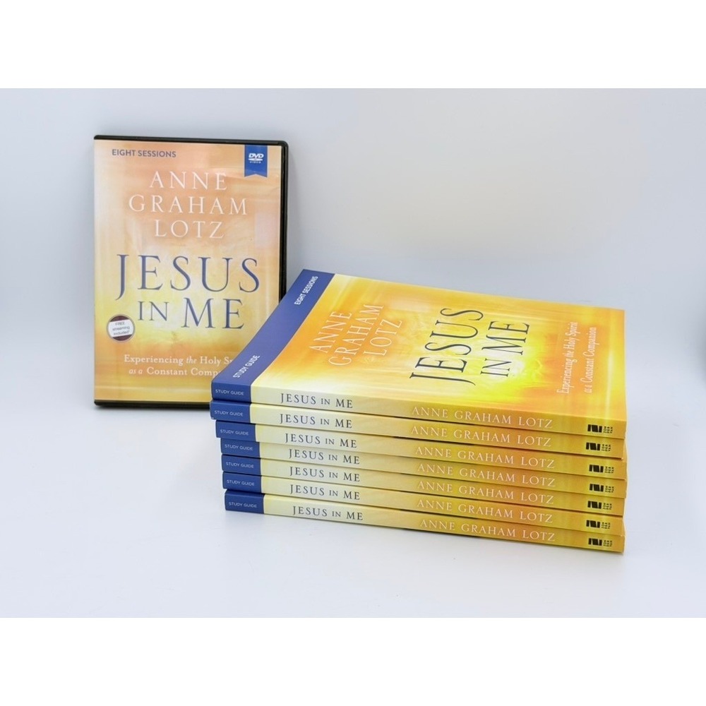 Anne Graham Lotz Jesus in Me Bible Study Set DVD and 7 Study Guides Zondervan